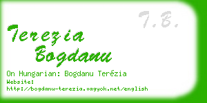 terezia bogdanu business card