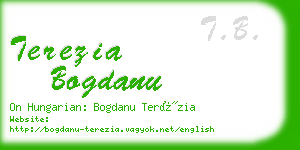 terezia bogdanu business card